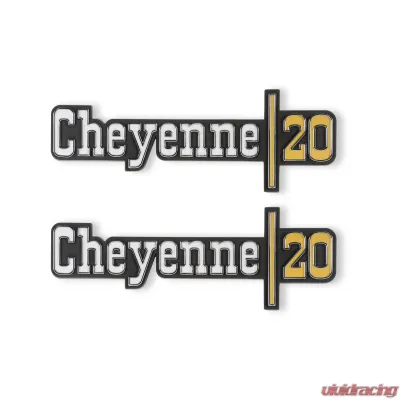 BROTHERS Trucks C/K Fender Badge Pair - Cheyenne 20 - 04-538