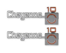 BROTHERS Trucks C/K Fender Badge Pair - Cheyenne 10
