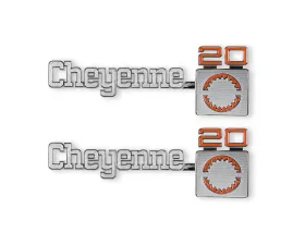 BROTHERS Trucks C/K Fender Badge Pair - Cheyenne 20