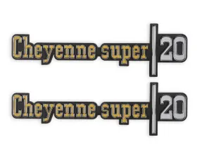 BROTHERS Trucks C/K Fender Badge Pair - Cheyenne Super 20