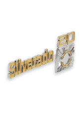 BROTHERS Trucks C/K Fender Badge Pair - Silverado C20                                     - 04-545 - Image 2