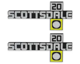 BROTHERS Trucks C/K Fender Badge Pair - Scottsdale 20
