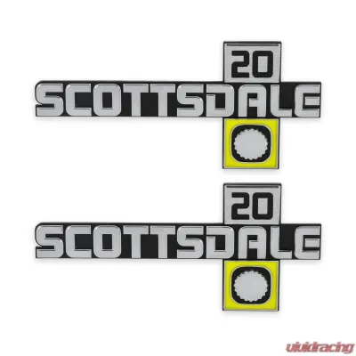 BROTHERS Trucks C/K Fender Badge Pair - Scottsdale 20 - 04-550