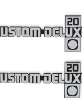 Brothers Trucks C/K Fender Badge Pair - Custom Deluxe for 1981-1988 Chevy C/K Series                                     - 04-551 - Image 5