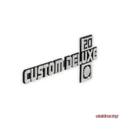 Brothers Trucks C/K Fender Badge Pair - Custom Deluxe for 1981-1988 Chevy C/K Series - 04-551