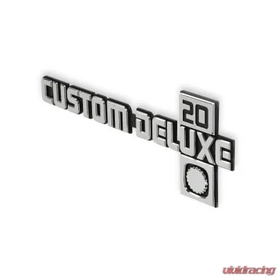 Brothers Trucks C/K Fender Badge Pair - Custom Deluxe for 1981-1988 Chevy C/K Series - 04-551