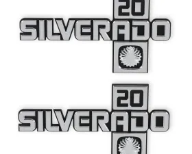 BROTHERS Trucks C/K Fender Badge Pair - Silverado 20