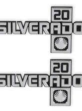 BROTHERS Trucks C/K Fender Badge Pair - Silverado 20                                     - 04-553 - Image 5