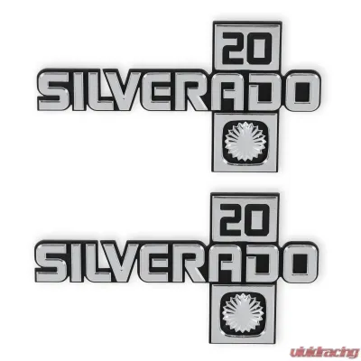BROTHERS Trucks C/K Fender Badge Pair - Silverado 20 - 04-553