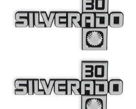 BROTHERS Trucks C/K Fender Badge Pair - Silverado 30