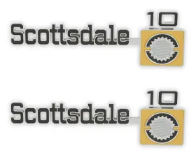 BROTHERS Trucks C/K Fender Badge Pair - Scottsdale 10