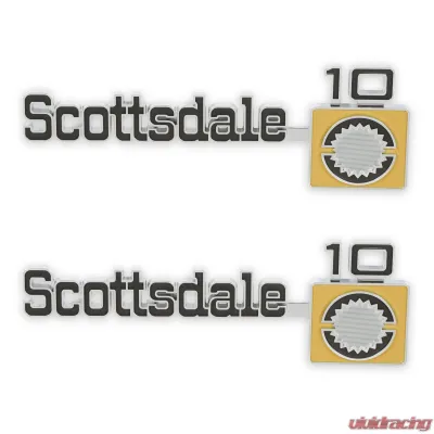 BROTHERS Trucks C/K Fender Badge Pair - Scottsdale 10 - 04-555