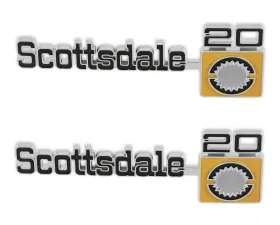 BROTHERS Trucks C/K Fender Badge Pair - Scottsdale 20