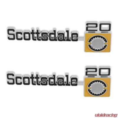 BROTHERS Trucks C/K Fender Badge Pair - Scottsdale 20 - 04-556