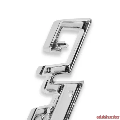 Brothers Trucks Fender Badge Pair for 1960 Chevrolet C/K 10 20 30 - Black/Silver Emblems - 04-563