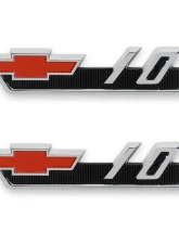 Brothers Trucks C/K Fender Badge Pair - 1962 Chevy C/K 10/20/30/Suburban, Black/Red                                     - 04-565 - Image 5