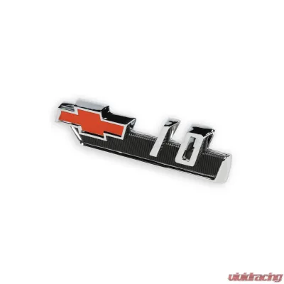 Brothers Trucks C/K Fender Badge Pair - 1962 Chevy C/K 10/20/30/Suburban, Black/Red - 04-565