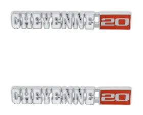 BROTHERS Trucks C/K Fender Badge Pair - Cheyenne 20