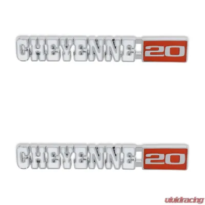BROTHERS Trucks C/K Fender Badge Pair - Cheyenne 20 - 04-593
