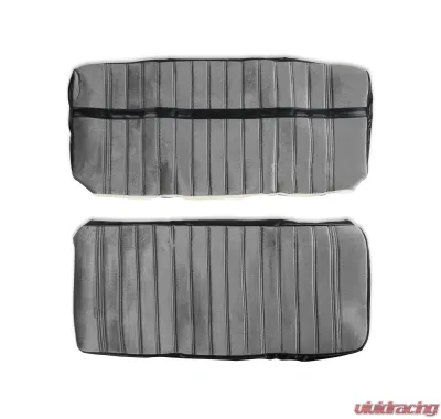 BROTHERS Trucks C/K Seat Upholstery Kit - Cloth/Vinyl - Black/Silver - 05-290