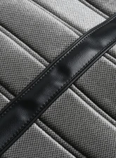 BROTHERS Trucks C/K Seat Upholstery Kit - Cloth/Vinyl - Black/Silver                                     - 05-290 - Image 4