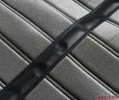 BROTHERS Trucks C/K Seat Upholstery Kit - Cloth/Vinyl - Black/Silver - 05-290