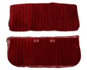 BROTHERS Trucks Seat Upholstery Kit - Full Pleat Cloth/Vinyl - Maroon/Burgundy