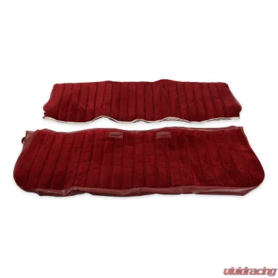 BROTHERS Trucks Seat Upholstery Kit - Full Pleat Cloth/Vinyl - Maroon/Burgundy - 05-296