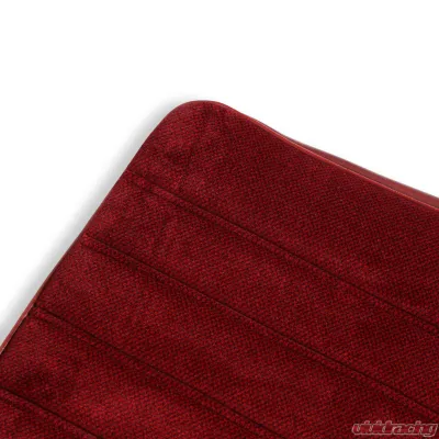 BROTHERS Trucks Seat Upholstery Kit - Full Pleat Cloth/Vinyl - Maroon/Burgundy - 05-296