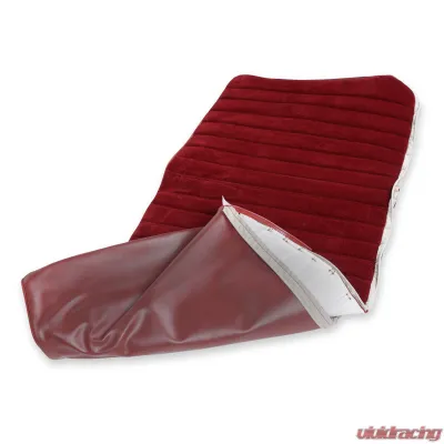 BROTHERS Trucks Seat Upholstery Kit - Full Pleat Cloth/Vinyl - Maroon/Burgundy - 05-296