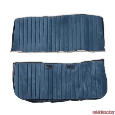 BROTHERS Trucks C/K Seat Upholstery Kit - Full Pleat Cloth/Vinyl - Navy - 05-297