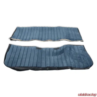BROTHERS Trucks C/K Seat Upholstery Kit - Full Pleat Cloth/Vinyl - Navy - 05-297
