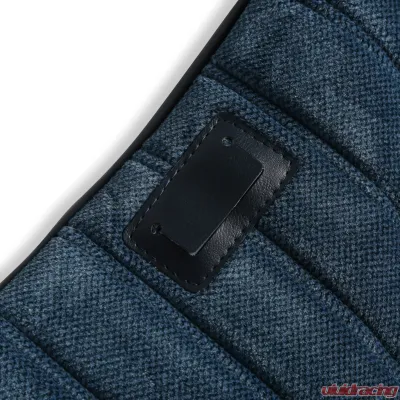 BROTHERS Trucks C/K Seat Upholstery Kit - Full Pleat Cloth/Vinyl - Navy - 05-297
