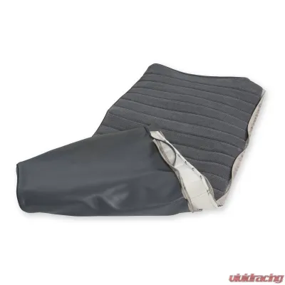 BROTHERS Trucks C/K Seat Upholstery Kit - Full Pleat Cloth/Vinyl - Grey/Charcoal - 05-299