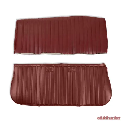 BROTHERS Trucks C/K Seat Upholstery Kit - Full Pleat Vinyl - Maroon - 05-301