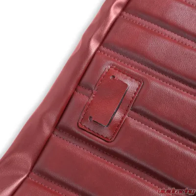 BROTHERS Trucks C/K Seat Upholstery Kit - Full Pleat Vinyl - Maroon - 05-301