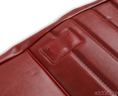 BROTHERS Trucks C/K Seat Upholstery Kit - Standard Pleat Vinyl - Maroon - 05-306