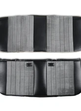 BROTHERS Trucks Seat Upholstery Kit - Standard Pleat Cloth/Vinyl - Black/Silver                                     - 05-310 - Image 6