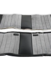 BROTHERS Trucks Seat Upholstery Kit - Standard Pleat Cloth/Vinyl - Black/Silver                                     - 05-310 - Image 2