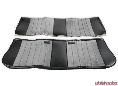 BROTHERS Trucks Seat Upholstery Kit - Standard Pleat Cloth/Vinyl - Black/Silver - 05-310