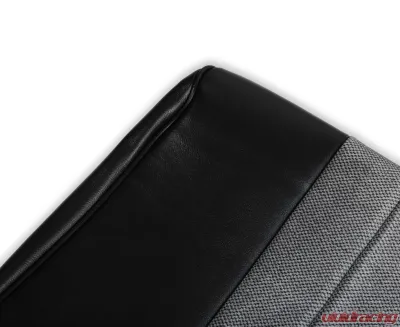 BROTHERS Trucks Seat Upholstery Kit - Standard Pleat Cloth/Vinyl - Black/Silver - 05-310
