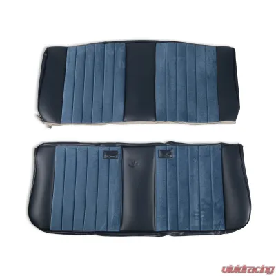 BROTHERS Trucks C/K Seat Upholstery Kit - Standard Pleat Cloth/Vinyl - Navy - 05-312