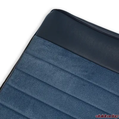 BROTHERS Trucks C/K Seat Upholstery Kit - Standard Pleat Cloth/Vinyl - Navy - 05-312