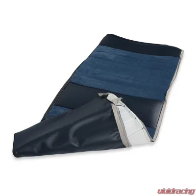 BROTHERS Trucks C/K Seat Upholstery Kit - Standard Pleat Cloth/Vinyl - Navy - 05-312