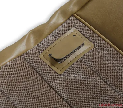 BROTHERS Trucks C/K Seat Upholstery Kit - Standard Pleat Cloth/Vinyl - Tan - 05-313