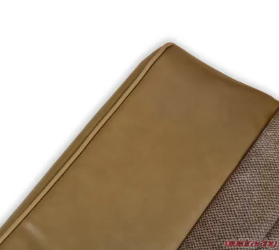 BROTHERS Trucks C/K Seat Upholstery Kit - Standard Pleat Cloth/Vinyl - Tan - 05-313