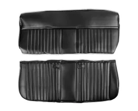 BROTHERS Trucks C/K Seat Upholstery Kit - Deluxe Pleat Vinyl - Black