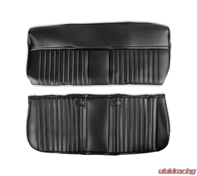 BROTHERS Trucks C/K Seat Upholstery Kit - Deluxe Pleat Vinyl - Black - 05-315