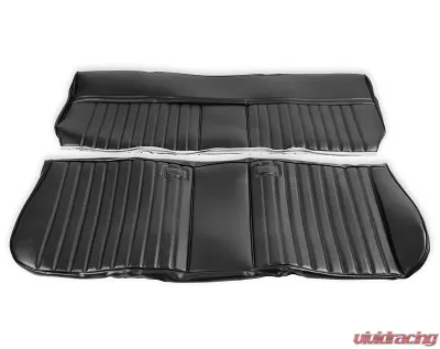 BROTHERS Trucks C/K Seat Upholstery Kit - Deluxe Pleat Vinyl - Black - 05-315
