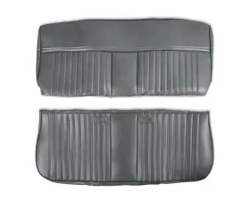 BROTHERS Trucks C/K Seat Upholstery Kit - Deluxe Pleat Vinyl - Charcoal